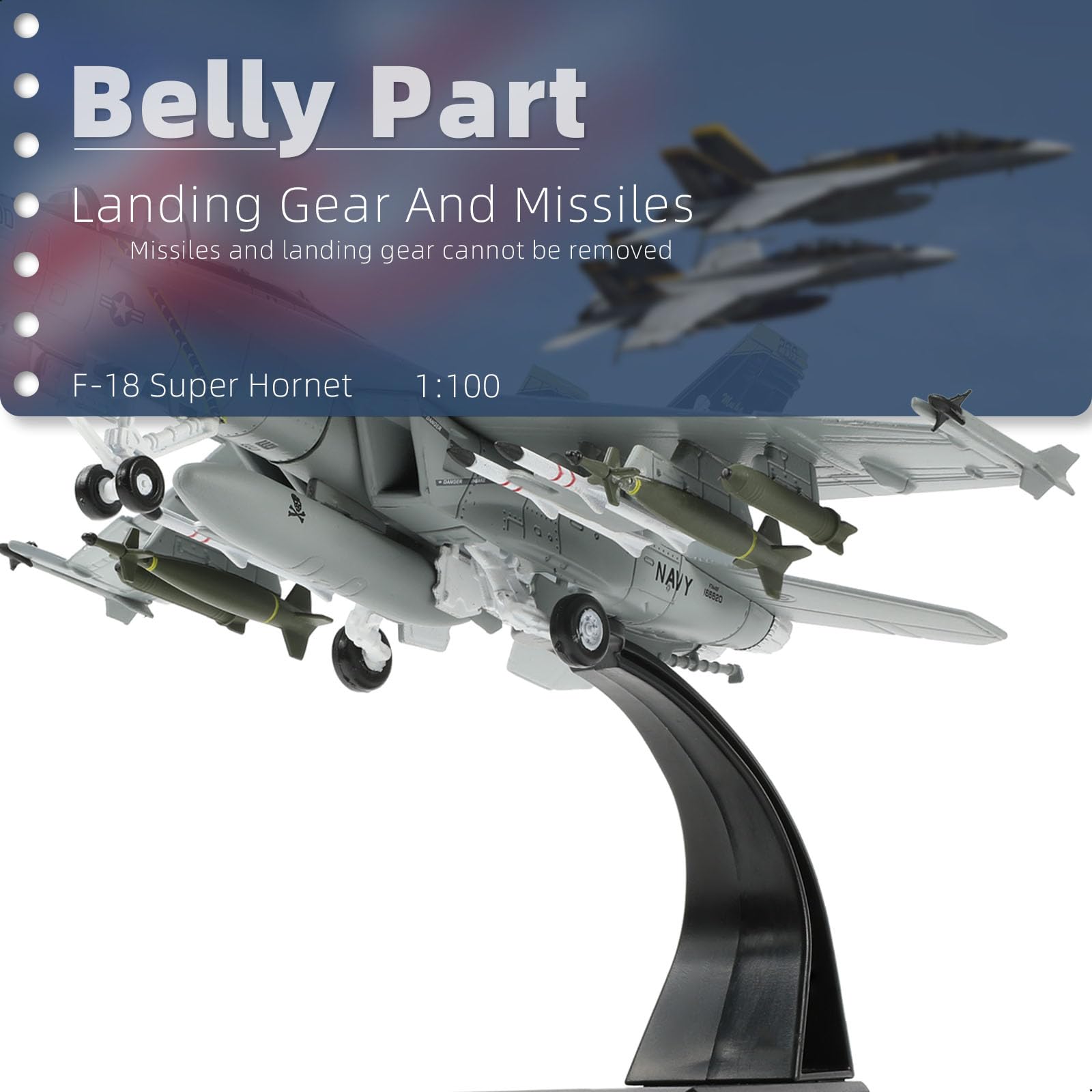 【新品・未使用】 HELD HORNET100 24.5㎝ Amazon.com: SEBUNAS 1/100 Scale F/A-18 Super Hornet Fighter Jet